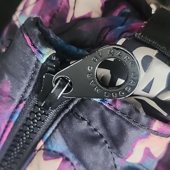 MARC by Marc Jacobs Pretty Nylon Eliz-A-Baby Diaper Bag, Black & Purple Multi - Picture 11 of 14